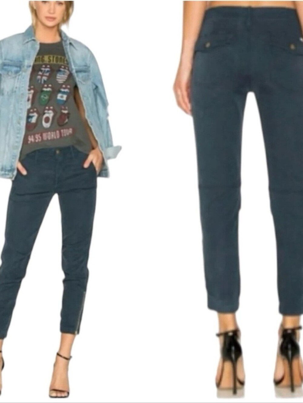 MOTHER The Misfit Crop In Color Play Size 28